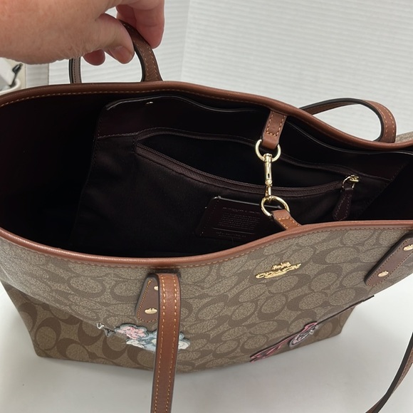 Coach Keith Haring Signature Canvas W/ Patches Tote Bag F48728 - Picture 8 of 10